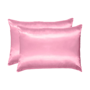 04 Fronhas De Cetim Anti Frizz (02 Pares) 70cm X 50cm Diversas Cores