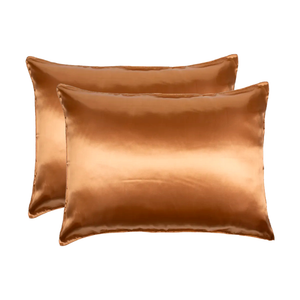 04 Fronhas De Cetim Anti Frizz (02 Pares) 70cm X 50cm Diversas Cores