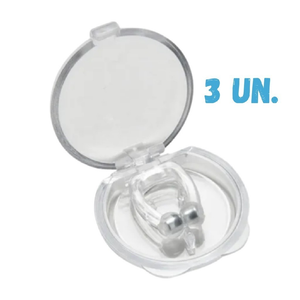 Aparelho Anti-ronco Apneia Dilatador Nasal Silicone Durma Bem c/ estojo