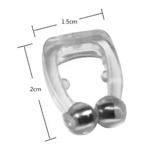 Aparelho Anti-ronco Apneia Dilatador Nasal Silicone Durma Bem c/ estojo