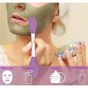 KIT 2/5 Peças Pincel de silicone para aplicação de máscara- SKINCARE Carpei
