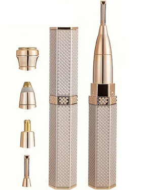 4 Em 1 Aparador De Sobrancelhas E Depilação Facial Para Mulheres Sem Fio Portátil Cabeça Substituível USB -L4