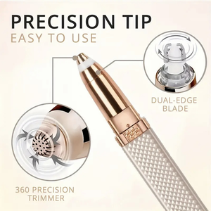 4 Em 1 Aparador De Sobrancelhas E Depilação Facial Para Mulheres Sem Fio Portátil Cabeça Substituível USB -L4