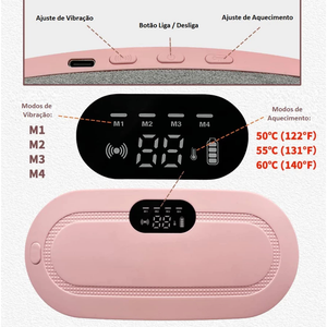 Massageador Elétrico Para Cólica Aquecimento Com Temperatura