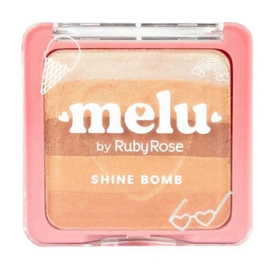 Blush Iluminador Shine Bomb Melu HB7233 - Ruby Rose