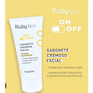 Sabonete Cremoso Hidratação facial On Off Ruby Rose HB327