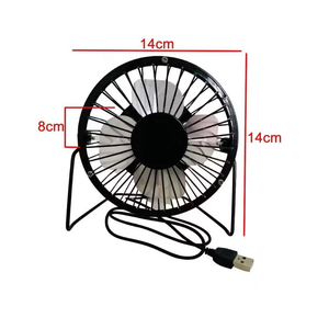Mini Ventilador De Mesa USB Preminum Metal Portátil 15CM Compacto 4 Pás Marca YEPP TECH