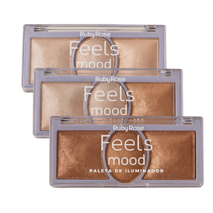 Paleta de Iluminador Feels Mood RUBY ROSE HB7530