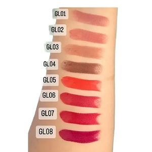 Batom Creamy Matte Glass Ruby Rose - 8 Cores Intensas com Alta Pigmentação e Acabamento Aveludado
