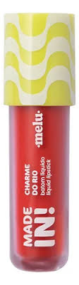 Batom Líquido Charme do Rio Ruby Rose Efeito Mate Hidratante com Ácido Hialurônico – Melu Made In! MS