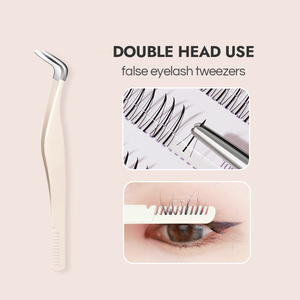 GECOMO Pinça De Cílios Falsa Aço Inoxidável Segura De Precisão