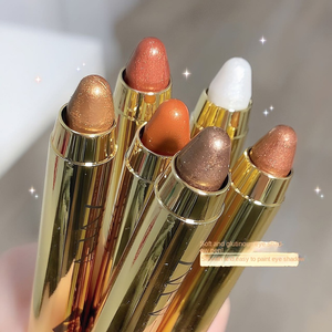 Sombra Em Bastão Com Glitter De Ponta Dupla , À Prova D'água , De Longa Duração , Iniciante E Presente , Maquiagem .