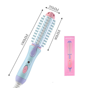 Mini Escova Modeladora Portátil Enrola Cabelo Alisadora Bivolt