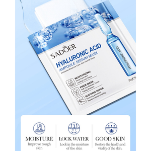 24K Ouro/Ácido Hialurônico/Vitamina C Ampola Soro Máscara Para Clareamento Hidratante Iluminar A Pele 25g