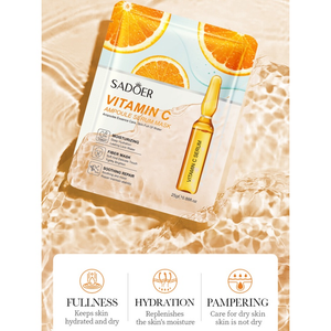 24K Ouro/Ácido Hialurônico/Vitamina C Ampola Soro Máscara Para Clareamento Hidratante Iluminar A Pele 25g