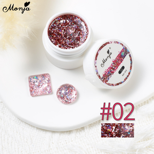 Gel Glitter para Unhas, Lantejoulas Refletivas, Uso Profissional com Secagem UV