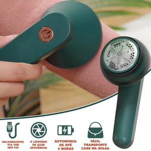 Papa Bolinhas Eletrico Tira Pelos de Roupas Removedor Aparador Sem Fio Recarregável MARISA