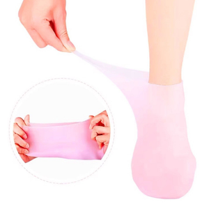 2 Pcs Meias De Silicone Para O Cuidado Dos Pés Gel Hidratante Anti-Rachaduras Removedor De Pele Morta
