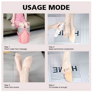 2 Pcs Meias De Silicone Para O Cuidado Dos Pés Gel Hidratante Anti-Rachaduras Removedor De Pele Morta
