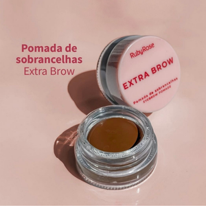 Pomada de Sobrancelhas Extra Brown Ruby Rose Lançamento Linha Rosa