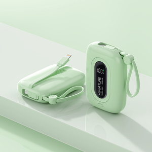 Carregador Power bank de 12.000 mAh USB universal‌, compacto, portátil, exibidor numérico MS