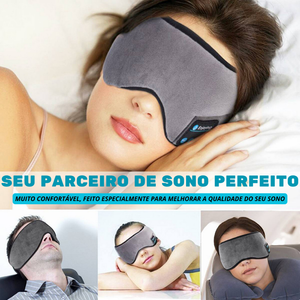 Tapa Olho Máscara Dormir Fone De Ouvido Bluetooth Confortável