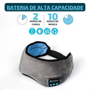 Tapa Olho Máscara Dormir Fone De Ouvido Bluetooth Confortável