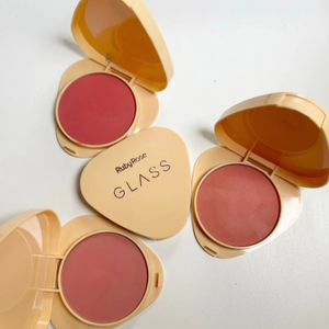 Blush Compacto Glass Ruby Rose Ultrafino Aveludado