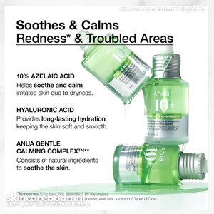 30 ml Anua Ácido Azelaico 10 Sérum Calmante de Hialuron para Vermelhidão