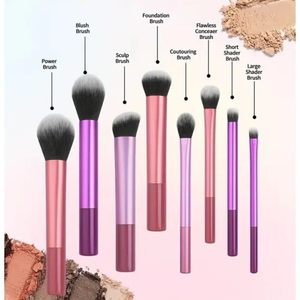 ANA1108 Conjunto De Pincéis De Maquiagem Profissional De 8 Unidades De Contém Pincel De Pó
