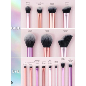 ANA1108 Conjunto De Pincéis De Maquiagem Profissional De 8 Unidades De Contém Pincel De Pó
