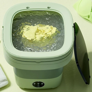 Mini Máquina de Lavar Roupas 11L Peças Íntimas, Centrifuga Dobrável Portátil Moderna Para Roupas Pequena