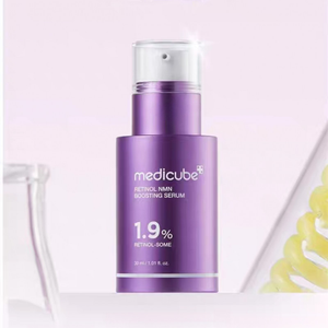 Medicube Retinol NMN 1.9 % Essência De Realce 30ml Hidratante Duradouro Clareamento Limpeza Anti-Envelhecimento Rugas Cu