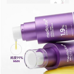 Medicube Retinol NMN 1.9 % Essência De Realce 30ml Hidratante Duradouro Clareamento Limpeza Anti-Envelhecimento Rugas Cu