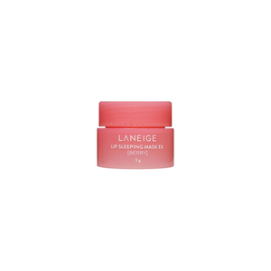 laneige sleeping mask water 15ml, cica 10ml, barry 3ml, gel cream 10ml, moisture cream 10ml, bouncy&firm 10ml, intensive