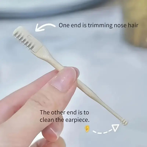 Aparador De Pêlos Do Nariz 360 ° Dupla Face , Equipada Com Lâminas Giratórias Manuais , Projetada para higiene pessoal