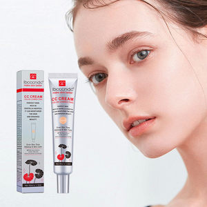 Creme Facial CC Corretor de Cor com Centella Asiatica, BB Cream Reparador e Base Líquida Clareadora - 45ml.