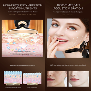 Massageador Facial E Pescoço Com Bateria AAA-Dispositivo Portátil De Aperto Levantamento , Ferramenta De Beleza