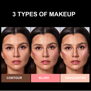 Bastão De Maquiagem Multifuncional Três Em Um À Prova D'água