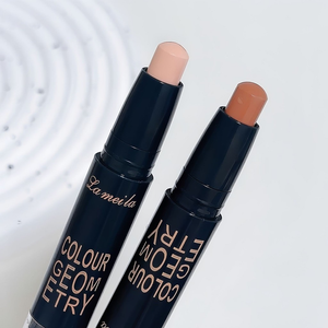 Bastão De Contorno De Duas Cabeças : Sombra De Nariz , Destaque E Corretivo Para Maquiagem 3D V-Face