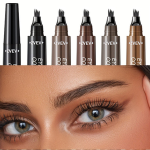 Lápis De Sobrancelha Líquido 4 Cabeças-Maquiagem Impermeável De Longa Duração Multicolorida