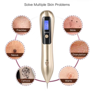 Caneta De Plasma Lcd De Nove Níveis : Iluminação Led Para Cuidados Faciais , Limpeza Da Pele Com Efeito De Luz Branca E