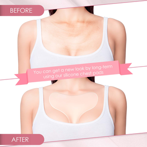 Almofadas de Silicone em Forma de T para Colarinho Recicláveis Suavizam Sua Pele e Previne o Envelhecimento da Pele