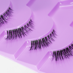 Meio Cílios Naturais Grossos Olho De Gato 10 Pares , Postiços Curtos Finos De 10 Mm Para Uso Diário