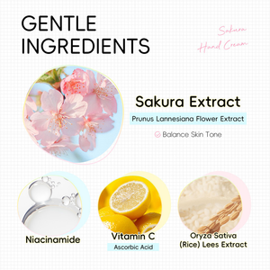 LAIKOU Japão Sakura Creme Para As Mãos Reparador Ro ugh Clareamento Nutritivo A Pele 30g